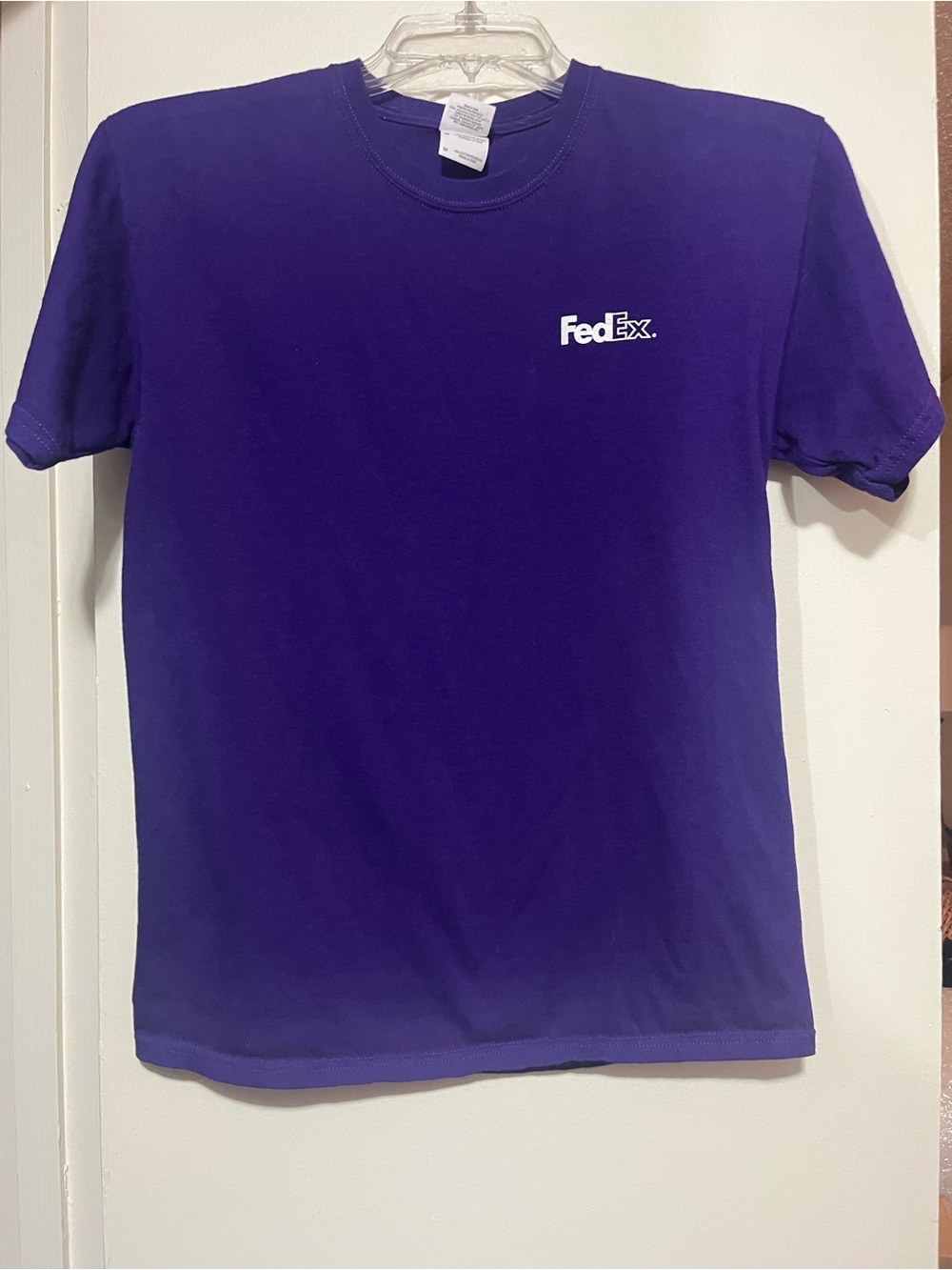 Gildan Purple FedEx Logo Short Sleeve Tee
